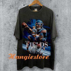 Justin Fields Vintage 90s Graphic Style T-shirt, Justin Fiel
